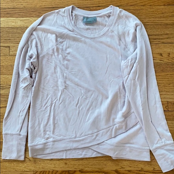 Athleta Light Purple Cross Front Sweatshirt - Picture 2 of 3